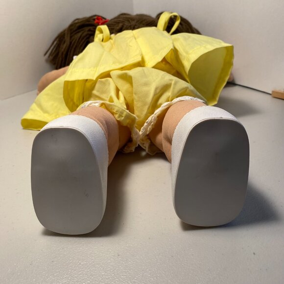 1983 Cabbage Patch Kids Doll Long Brown Hair Brown Eyes CPK Outfit+Shoes Coleco - Picture 7 of 16